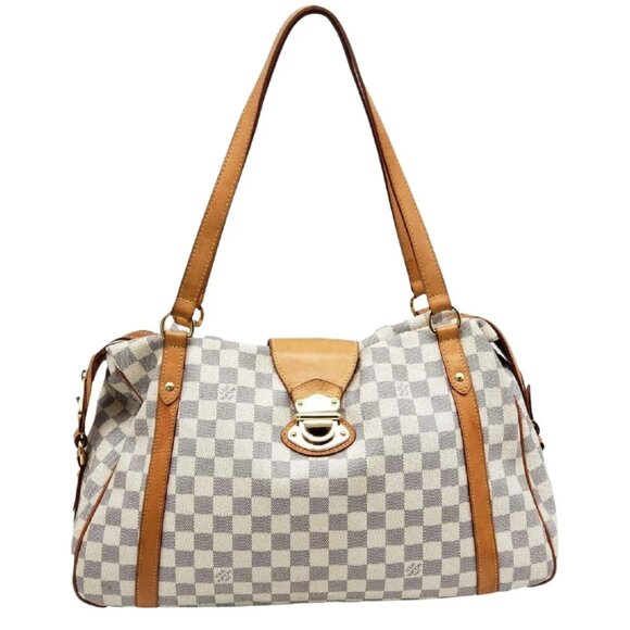 Louis Vuitton Stresa MM White Damier Azur Canvas Shoulder Bag 850-082025 - Picture 1 of 14